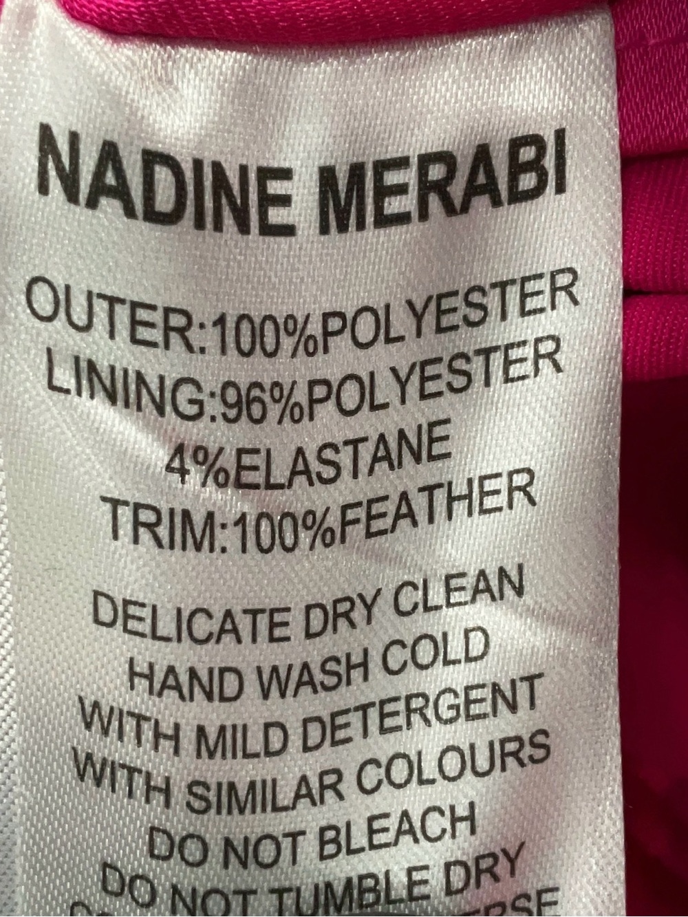 Nadine Merabi Roxy/Mia pink sequin feather mini skirt NWT Size S/M - Picture 9 of 9
